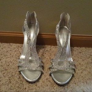 Silver Antonio Melani Heels